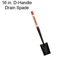 16 in. D-Handle Drain Spade