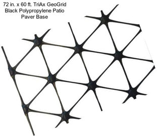 72 in. x 60 ft. TriAx GeoGrid Black Polypropylene Patio Paver Base