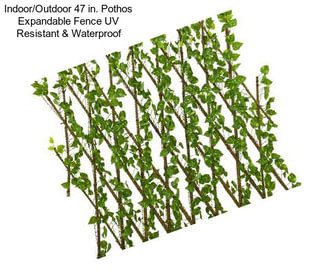 Indoor/Outdoor 47 in. Pothos Expandable Fence UV Resistant & Waterproof