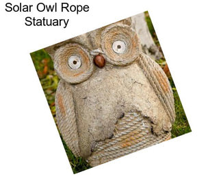 Solar Owl Rope Statuary