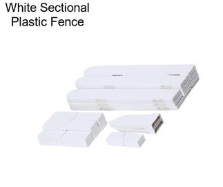 White Sectional Plastic Fence