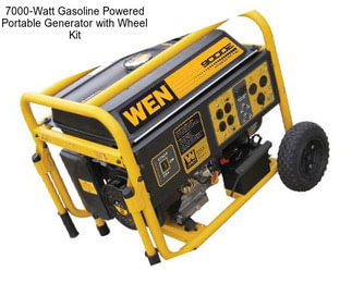 7000-Watt Gasoline Powered Portable Generator with Wheel Kit