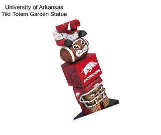 University of Arkansas Tiki Totem Garden Statue