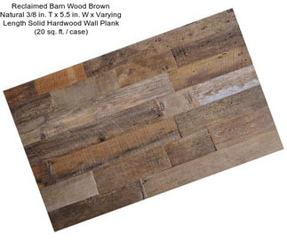 Reclaimed Barn Wood Brown Natural 3/8 in. T x 5.5 in. W x Varying Length Solid Hardwood Wall Plank (20 sq. ft. / case)