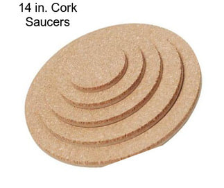 14 in. Cork Saucers