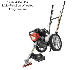 17 in. 43cc Gas Multi-Function Wheeled String Trimmer