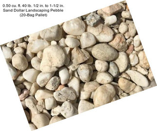 0.50 cu. ft. 40 lb. 1/2 in. to 1-1/2 in. Sand Dollar Landscaping Pebble (20-Bag Pallet)