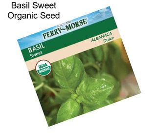 Basil Sweet Organic Seed