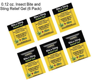 0.12 oz. Insect Bite and Sting Relief Gel (6 Pack)