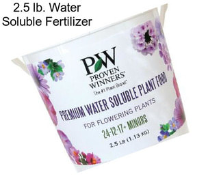 2.5 lb. Water Soluble Fertilizer