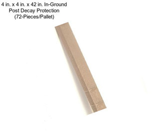 4 in. x 4 in. x 42 in. In-Ground Post Decay Protection (72-Pieces/Pallet)