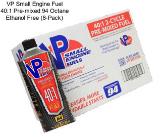 VP Small Engine Fuel 40:1 Pre-mixed 94 Octane Ethanol Free (8-Pack)