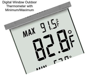 Digital Window Outdoor Thermometer with Minimum/Maximum