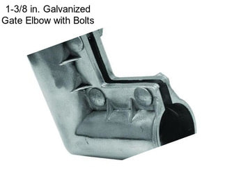 1-3/8 in. Galvanized Gate Elbow with Bolts