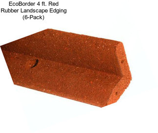 EcoBorder 4 ft. Red Rubber Landscape Edging (6-Pack)