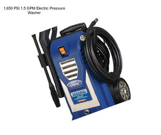 1,650 PSI 1.5 GPM Electric Pressure Washer