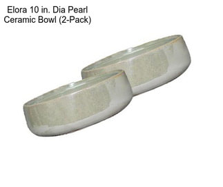 Elora 10 in. Dia Pearl Ceramic Bowl (2-Pack)