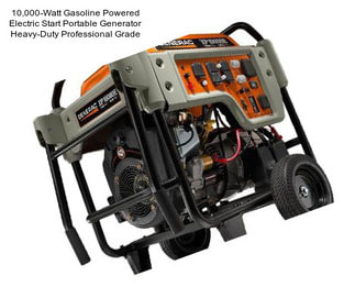 10,000-Watt Gasoline Powered Electric Start Portable Generator Heavy-Duty Professional Grade