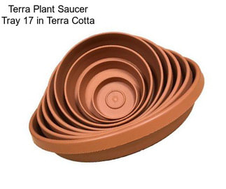 Terra Plant Saucer Tray 17 in Terra Cotta