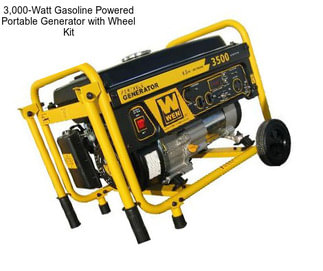 3,000-Watt Gasoline Powered Portable Generator with Wheel Kit