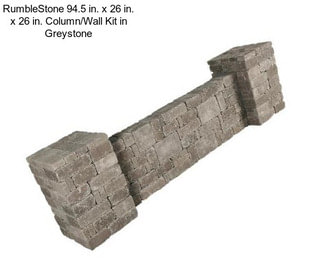 RumbleStone 94.5 in. x 26 in. x 26 in. Column/Wall Kit in Greystone