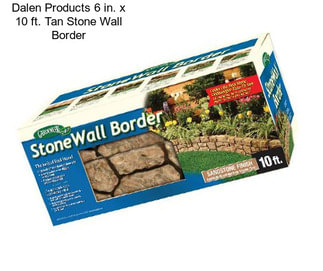 Dalen Products 6 in. x 10 ft. Tan Stone Wall Border