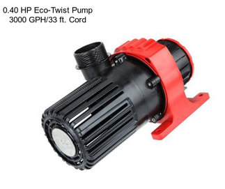 0.40 HP Eco-Twist Pump 3000 GPH/33 ft. Cord