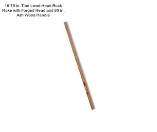 16.75 in. Tine Level Head Rock Rake with Forged Head and 60 in. Ash Wood Handle