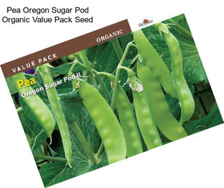 Pea Oregon Sugar Pod Organic Value Pack Seed