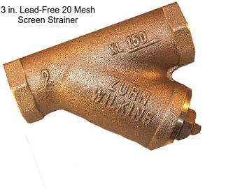 3 in. Lead-Free 20 Mesh Screen Strainer