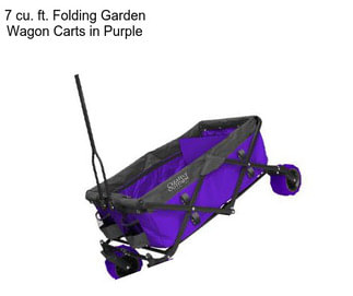 7 cu. ft. Folding Garden Wagon Carts in Purple