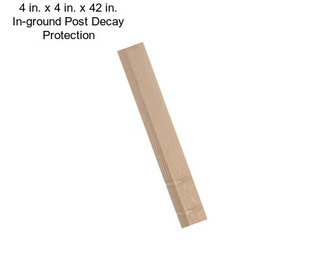 4 in. x 4 in. x 42 in. In-ground Post Decay Protection