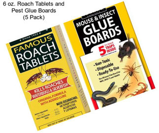 6 oz. Roach Tablets and Pest Glue Boards (5 Pack)