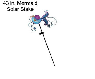 43 in. Mermaid Solar Stake