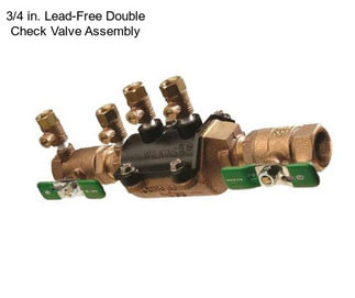 3/4 in. Lead-Free Double Check Valve Assembly