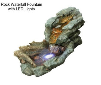 Rock Waterfall Fountain with LED Lights