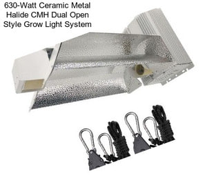 630-Watt Ceramic Metal Halide CMH Dual Open Style Grow Light System