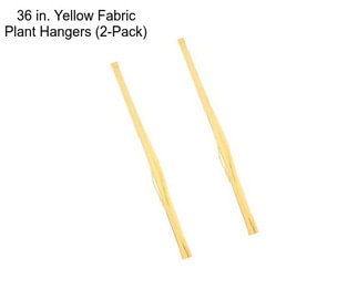 36 in. Yellow Fabric Plant Hangers (2-Pack)