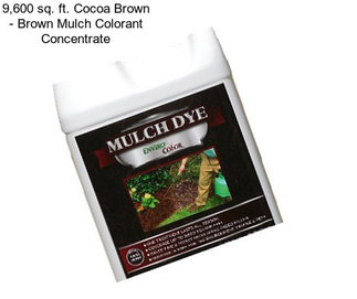 9,600 sq. ft. Cocoa Brown - Brown Mulch Colorant Concentrate