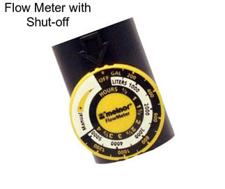 Flow Meter with Shut-off