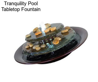 Tranquility Pool Tabletop Fountain