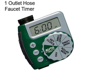 1 Outlet Hose Faucet Timer