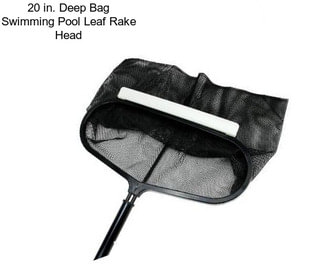 20 in. Deep Bag Swimming Pool Leaf Rake Head