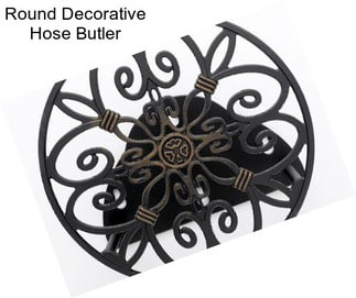 Round Decorative Hose Butler