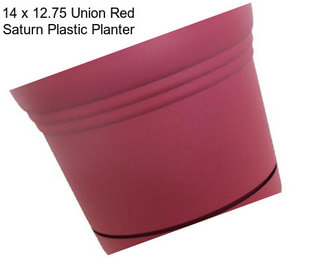 14 x 12.75 Union Red Saturn Plastic Planter