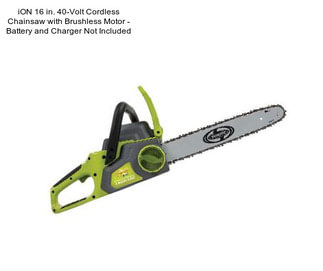 ION 16 in. 40-Volt Cordless Chainsaw with Brushless Motor - Battery and Charger Not Included