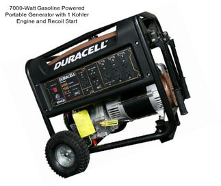 7000-Watt Gasoline Powered Portable Generator with 1 Kohler Engine and Recoil Start