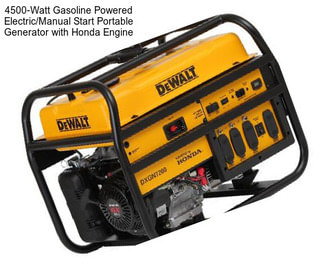 4500-Watt Gasoline Powered Electric/Manual Start Portable Generator with Honda Engine