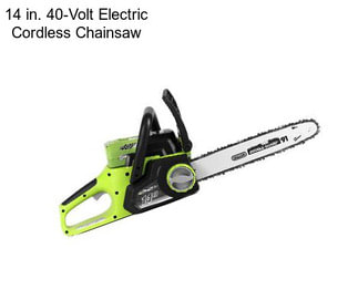 14 in. 40-Volt Electric Cordless Chainsaw