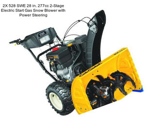 2X 528 SWE 28 in. 277cc 2-Stage Electric Start Gas Snow Blower with Power Steering